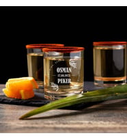 Kişiye Özel İsim ve Tarih Yazılı Premium Shot Bardağı