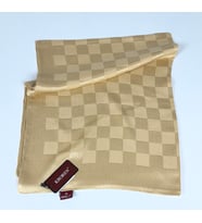 Kroren Krep Jakarlı Dama Desen Şal - 70 x 190 - 7379