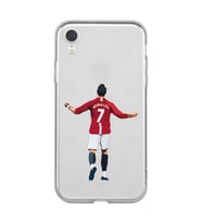 Iphone XR Uyumlu Cristiano Ronaldo Tasarımlı Şeffaf Telefon Kılıfı