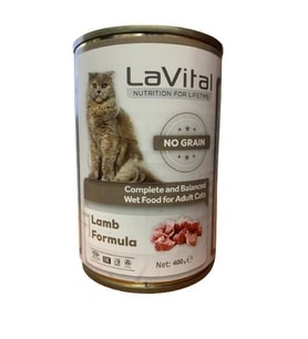 Lavital Püre Lamb Kuzu Etli Kedi Konservesi 400 Gr