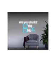 Are you drunk? Yazılı ve Şekilli Neon Tabela
