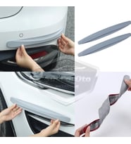 5D Esnek Tampon Koruma Bandı Tampon Koruyucu Şerit Yumuşak Bant 2 li Paket Gri Karbon
