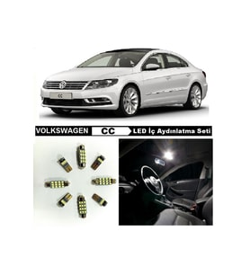 Vw Cc Komple Beyaz Led Iç Aydınlatma Ampul Seti 11 Adet Led