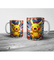 Pixxa Pokemon Pikachu Optik İllüzyonlu Kupa Bardak Model 2