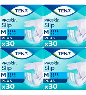 Tena Proskin Slip Plus Bel Bantlı Yetişkin Bezi M - Orta - Medium 120 Adet