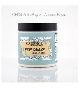 Cadence Very Chalky Home Decor Mobilya Boyası 500 ml. CH-04 ANTİK BEYAZ 