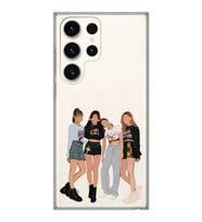 Samsung Galaxy S23 ULTRA Uyumlu Blackpink Tasarımlı Şeffaf Telefon Kılıfı