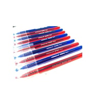 Büro 1.0 Mm Tükenmez Kalem 5 Kırmızı Kalem, 5 Mavi Kalem