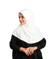 Krem Pratik Hazır Geçmeli Tesettür Eşarp Sandy Kumaş Sade 1600_40