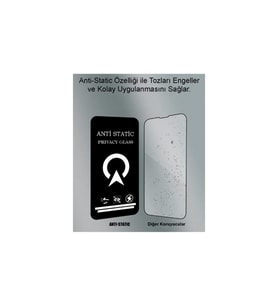 Xiaomi Redmi Note 8 anti static ekran koruyucu