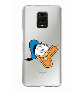 Xiaomi Redmi Note 9 Pro Uyumlu Kapak Donald Duck Tasarımlı Şeffaf Silikon Kılıf