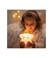 RGB Led Sevimli Yıldız Çocuk Odası Gece Masa Lambası Renk Değiştiren Yumuşak Silikon Şarj Edilebilir