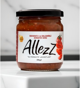 Allezz Baharatlı ve Balzamikli Domates Sosu 210 gr.