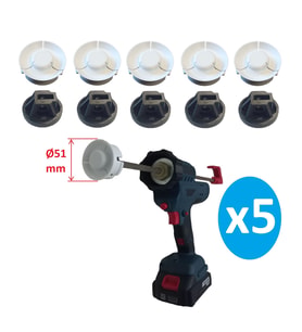 Şarjlı/Akülü Silikon Tabancası 14mm İtici Yedek Parça - 5 Adet