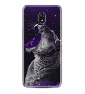 Xiaomi Redmi 8A 8 Pro 9C 9T 10C 11T Pro Kılıf Desenli Silikon Purple Leopar 1750