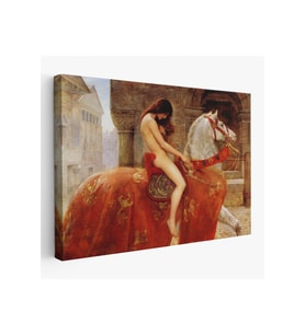 Lady Godiva Tablosu - At Üstünde  Kadın-6583