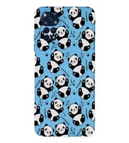 Xiaomi Redmi Note 11 Pro Uyumlu Lansman Kılıf Panda Tasarımlı İçi Kadife Kapak-Lila (Şeffaf)
