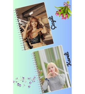 Lisa blackpink defter seti 2 adet A4 boyutu 21*30 çizgili + kareli 60 syf