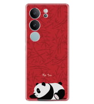 Vivo V29 Kılıf Desenli Silikon Platinium Sleeping Panda 1810