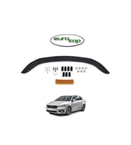 Fiat Egea Ön Kaput Koruma Rüzgarlığı 3mm Akrilik (ABS) Parlak Siyah Deflektör 2015->