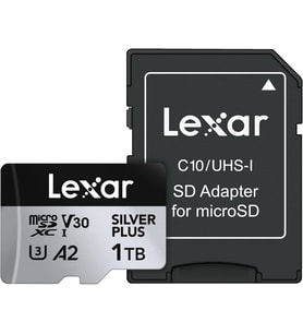 Lexar 1T Professional Silver Plus Microsdxc Hafıza Kartı, Uhs-I, C10, U3, V30, Full-Hd Ve 4K Video, (Çok Renkli)