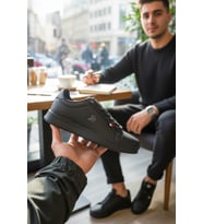 Enoch Erkek Arma Nakışlı Düz Taban Sade Günlük Casual Spor Ayakkabı Sneaker