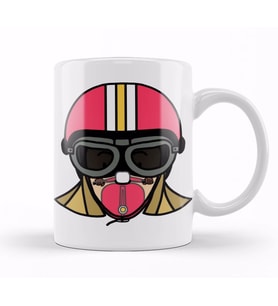 Vespa Girl Kupa Bardak Porselen