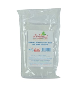 Plastik Çatal Ekonomik 1654 mm Şeffaf 100 Adet 1 Paket