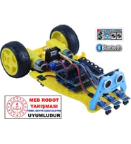2WD MULTİTRON ARAÇ KİTİ V1ÇİZGİ İZLEYEN ENGELDEN KAÇAN BLUETOOTH (DEMONTE)