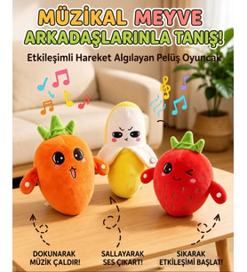 Müzikal peluş oyuncağın iki kişi ellerinden tutun ve birbirinizin koluna dokunun müzik çalıyor KARIŞIK RENK