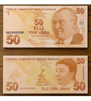 Geçersiz Şaka Parası 50 TL Görünümlü – 1 Deste (50 Adet) Oyun ve Düğün Çekimi Parası (Karışık)