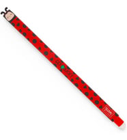 0,7 mm Uçlu Silinebilir Jel Kalem - Doldurulabilir Silme Kalemi - Kırmızı Mürekkep - Get Lucky Ladybug Design