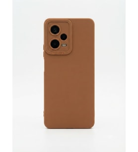 Redmi Note 12 Pro 5G Kahverengi Silikon Kılıf Modeli