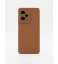 Redmi Note 12 Pro 5G Kahverengi Silikon Kılıf Modeli