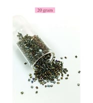 Kesme Cam Boncuk 2mm - 20 Gram - Asker Yeşili -BNC340