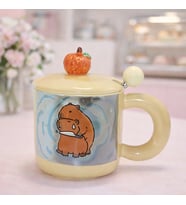Kawaii Kapaklı Sevimli Ayıcık Tasarımlı Seramik Kupa Bardak 500 ML – Çay Kahve Ofis Hediyelik
