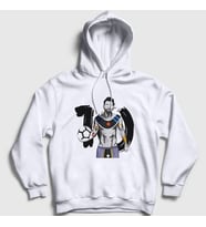Presmono Unisex Beyaz 10 Soccer Futbol Lionel Messi Kapüşonlu Sweatshirt 313851tt