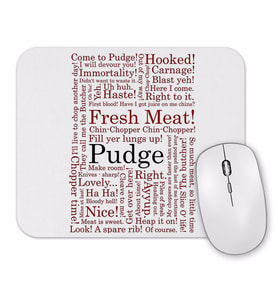 Dota 2 Pudge Typography Pudge Mouse Pad
