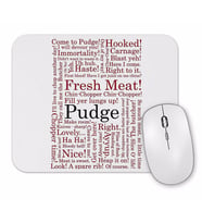 Dota 2 Pudge Typography Pudge Mouse Pad