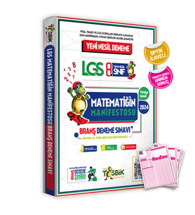 2024 LGS 8.Sınıf Matematiğin Manifestosu Yeni Müfredat Konuları Çözümlü Deneme S