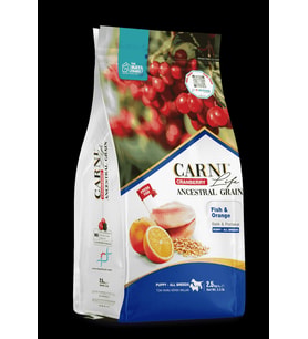 PETLOVEBUTİK CRANBERRY ANCESTRAL GRAIN KÖPEK BALIK & PORTAKAL 2.5KG PUPPY TÜM IRKLAR