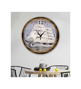 bilge Tasarım retro Duvar Saati 35 x 35 CM (Karışık)