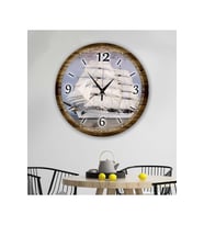 bilge Tasarım retro Duvar Saati 35 x 35 CM (Karışık)