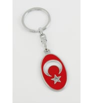 Ay Yıldız Metal Anahtarlık