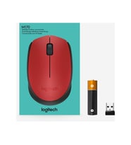 Logitech Mouse M171 Siyah-Mavi-Kırmızı Kablosuz