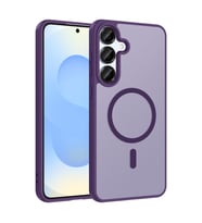 Lexroo Galaxy S26 FE Kılıf M-safe Şarj Özellikli Babet Kılıf - Derin Mor