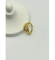 Çelik Gold Ayarlanabilir Yüzük - 25yzk101