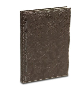 Deri Defter Günlük Journal Ajanda Tarihli Çizgili 168 Yaprak Paris Vegan 17x24 cm (KAHVE)