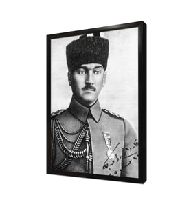 Atatürk Genç Subay Yılları Çerçeveli Mdf Tablo