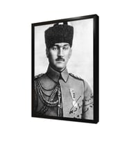Atatürk Genç Subay Yılları Çerçeveli Mdf Tablo